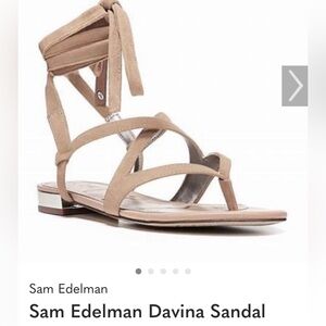 Sam Edelman Davina Beige Strappy Sandals Worn Twice